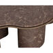 Isola 55 X 35 inch Marble Look / Mocha Outdoor Coffee Table
